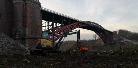 Rodungsarbeiten Ersatzneubau Levensauer Hochbrücke